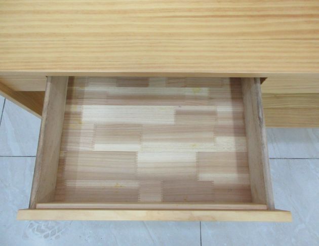 二手茶几 原木色130公分實木兩抽沙發桌 客廳桌 接待桌 桌子 3