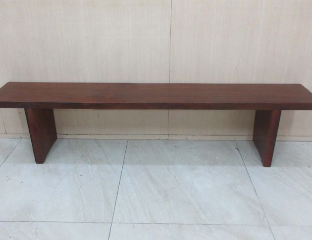 二手長椅 樟木色201公分實木長凳 戶外長椅 等待椅 穿鞋凳