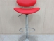 二手餐桌椅 紅色55公分靠背升降椅 吧台椅 酒吧椅 高腳椅