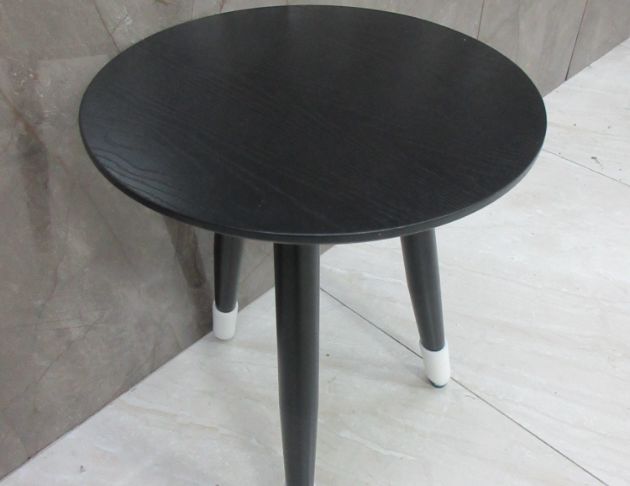 新品庫存出清 黑色50公分圓形茶几 矮桌 邊桌 沙發桌 接待桌 3
