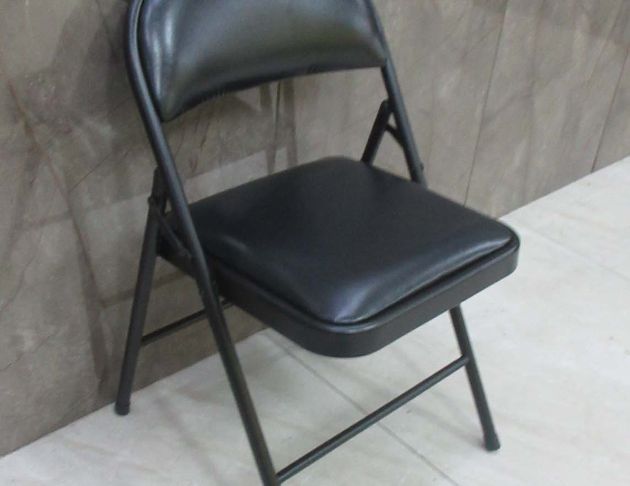新品庫存出清 黑色42公分皮面折合椅 會議椅 洽談椅 椅子 3