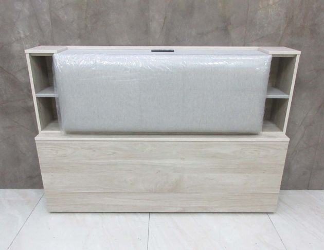 庫存新品出清 灰橡色153公分一門收納床頭櫃 5尺雙人床頭箱