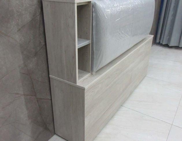 庫存新品出清 灰橡色153公分一門收納床頭櫃 5尺雙人床頭箱 4