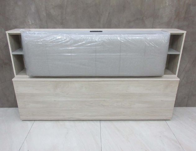 庫存新品出清 灰橡色183公分一門收納床頭櫃 6尺雙人加大床頭