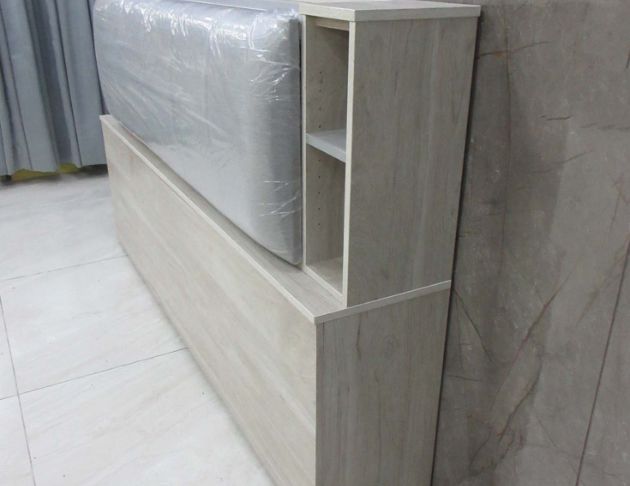 庫存新品出清 灰橡色183公分一門收納床頭櫃 6尺雙人加大床頭 5