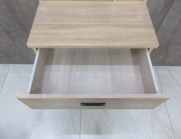 庫存新品出清 梧桐色60公分一門一抽化妝桌 梳妝桌椅 化妝台 3