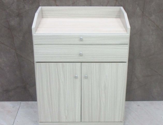 二手餐櫥櫃 雪松色61公分兩門兩抽餐櫃 茶水櫃 矮櫃 收納櫃