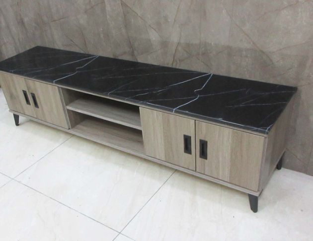 庫存新品出清 灰橡色181公分石面四門電視櫃 TV櫃 置物長櫃 5