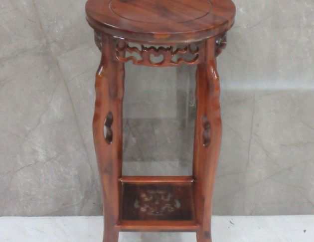 庫存新品出清 實木34公分仿古花架 花台 高腳桌 置物桌 邊桌