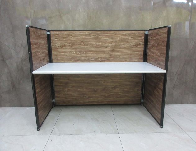 二手辦公桌 工業風155公分ㄇ字型屏風 OA辦公屏風桌組