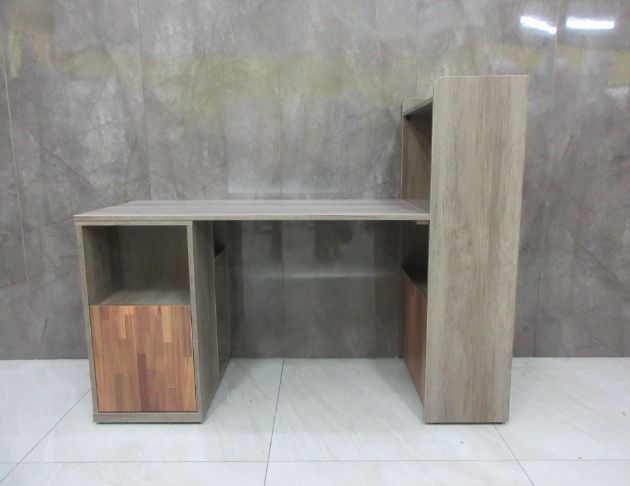 庫存新品出清 灰橡色150公分三門L型書桌 電腦桌 辦公桌