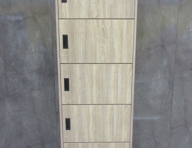 庫存新品出清 梧桐色60公分五門置物櫃 收納櫃 書櫃 邊櫃