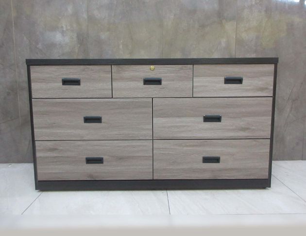 庫存新品出清 灰橡色151公分七抽收納櫃 七斗櫃 抽屜置物櫃