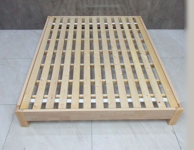 二手床架 原木色152公分木床架 5尺雙人床架 床台 床組