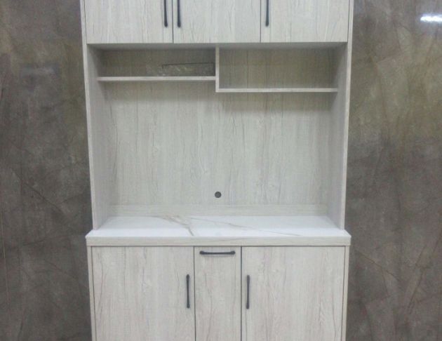 庫存新品出清 白橡木色121公分餐櫥 碗盤收納櫃 電器櫃