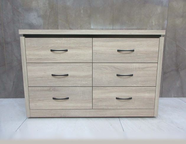 庫存新品出清 梧桐色114公分六抽置物櫃 六斗櫃 抽屜收納櫃