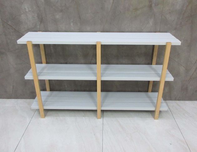 二手置物架 灰色151公分開放式層架 三層架 花架 收納架