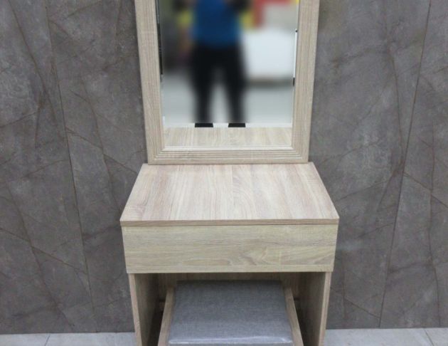 庫存新品出清 梧桐色61公分一抽化妝桌 梳妝桌 鏡台 化妝椅