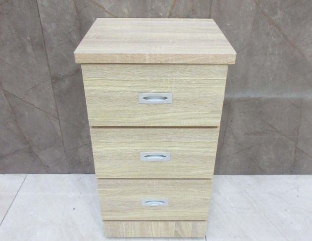 庫存新品出清 梧桐色44公分三抽置物櫃 抽屜櫃 床邊櫃 床頭櫃