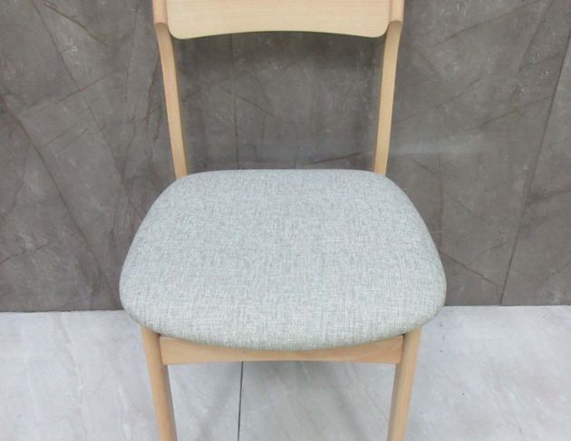 庫存新品出清 原木色43公分實木皮墊餐桌椅 靠背椅 椅子 餐椅