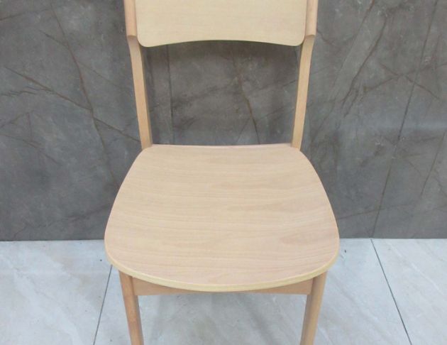 庫存新品出清 原木色43公分實木餐桌椅 靠背椅 休閒椅 餐椅