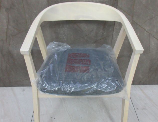 庫存新品出清 雪松白56公分實木布面餐椅 餐桌椅 扶手椅 椅子