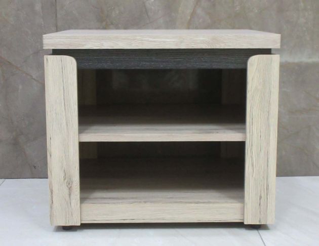 庫存新品出清 灰橡色60公分方形茶几 雙層沙發桌 桌子 矮桌