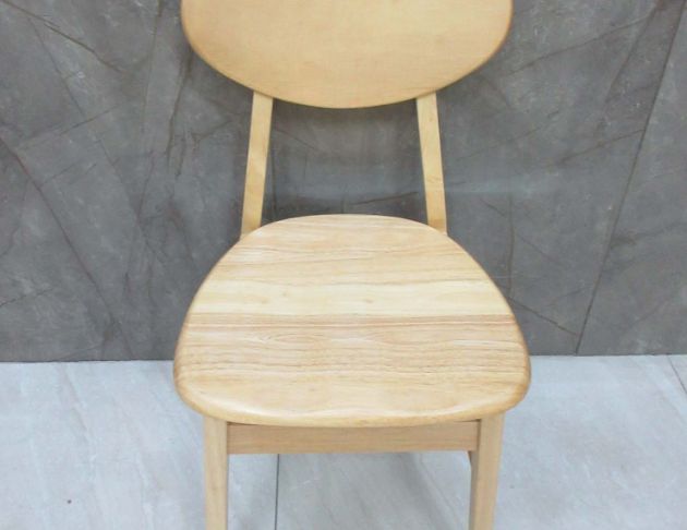 庫存新品出清 原木色43公分實木餐椅 休閒椅 椅子 靠背椅