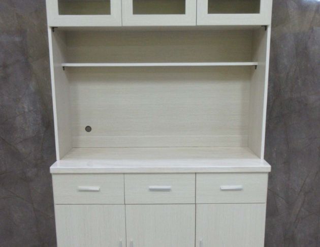 二手餐櫥櫃 白橡木色121公分六門三抽餐櫃 電器櫃 碗盤收納 