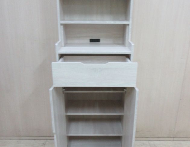 庫存新品出清 白梧桐色61公分兩門一抽鞋櫃 玄關置物櫃 鞋櫥 2