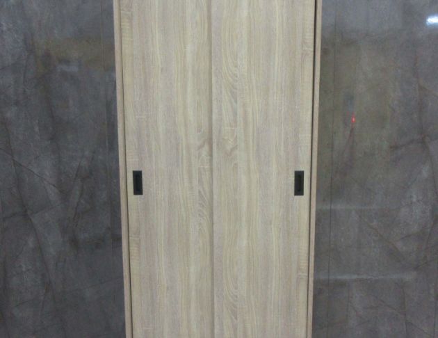 庫存新品出清 梧桐色82公分兩門吊桿衣櫃 單人衣櫥 滑門衣櫃