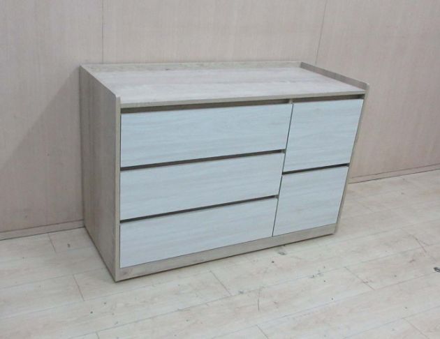 庫存新品出清 白梧桐色121公分五抽置物櫃 五斗櫃 4尺抽屜櫃 3