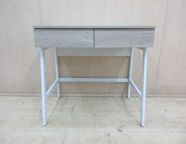 庫存新品出清 淺橡色80公分兩抽書桌 電腦桌 辦公桌 桌子