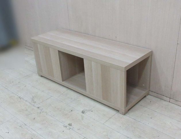 二手長椅 白橡色117公分穿鞋椅 玄關椅 等待椅 穿鞋櫃 長櫃 4