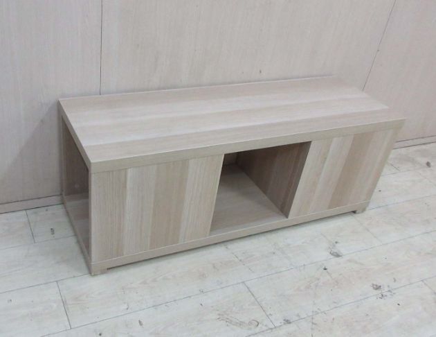 二手長椅 白橡色117公分穿鞋椅 玄關椅 等待椅 穿鞋櫃 長櫃 3