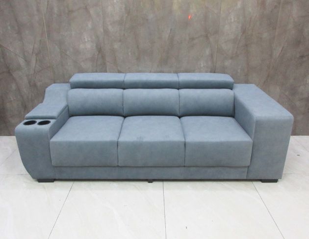 庫存新品出清 藍色226公分三人布沙發 客廳沙發 休閒沙發椅