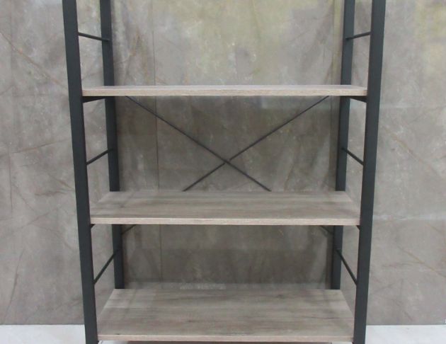 新品庫存出清 灰橡色81公分工業風開放式層架 收納架 書架