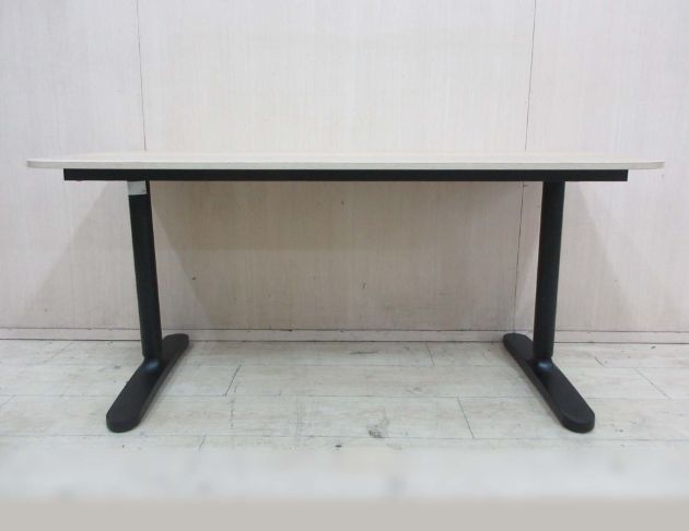 二手書桌 黃橡木色140公分可升降電腦桌 工作桌 辦公桌 桌子