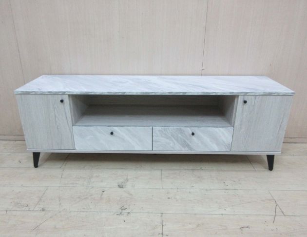 庫存新品出清 白橡木色150公分北歐風兩門兩抽電視櫃 客廳長櫃