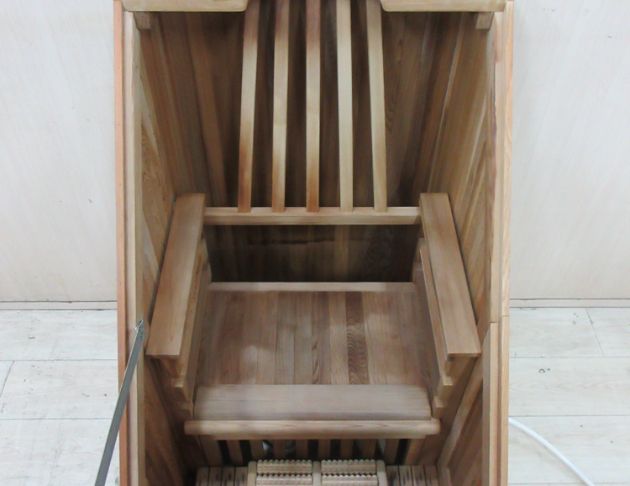 二手蒸氣箱 檜木66公分可移動SPA浴箱 烤箱 實木蒸烤箱 3