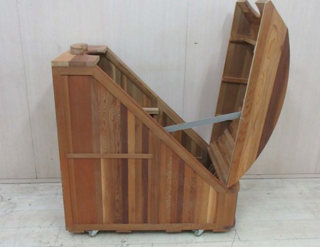 二手蒸氣箱 檜木66公分可移動SPA浴箱 烤箱 實木蒸烤箱 4