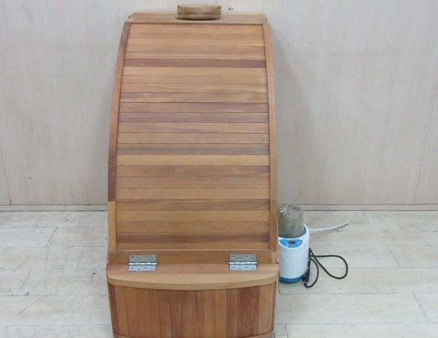 二手蒸氣箱 檜木66公分可移動SPA浴箱 烤箱 實木蒸烤箱