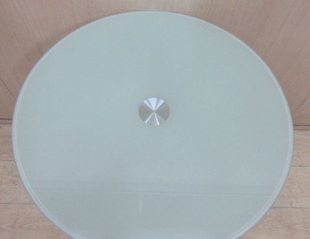 二手餐桌 玻璃65公分咖啡桌 洽談桌 圓桌 營業用餐桌 飲料桌 2