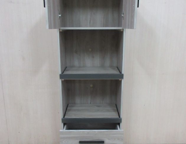 庫存新品出清 灰橡色60公分兩門四抽電器櫃 餐櫃 廚房收納櫃 2