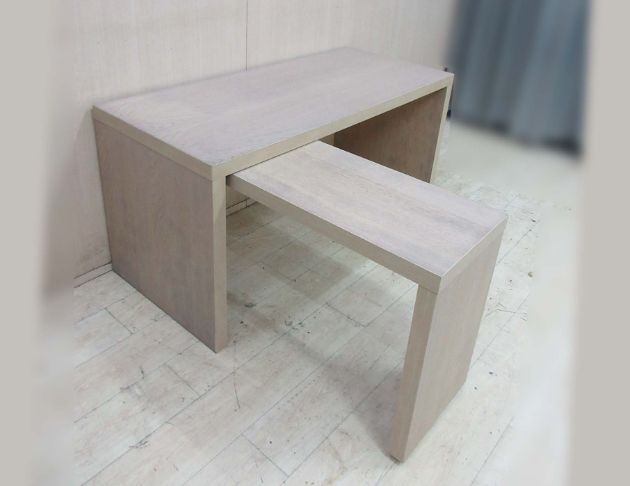 二手書桌 白橡色151公分L型可伸縮電腦桌 工作桌 寫字桌 4