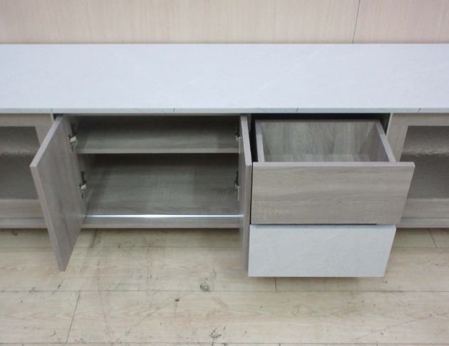 庫存新品出清 淺橡白181公分四門兩抽電視櫃 客廳收納長櫃 3