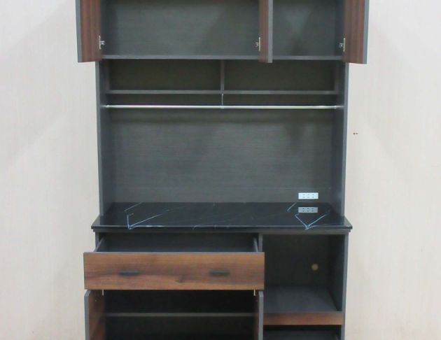 庫存新品出清 黃金雙色116公分石面五門三抽高餐櫃 電器櫃 2