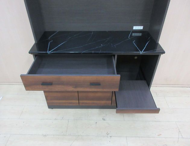 庫存新品出清 黃金雙色116公分石面五門三抽高餐櫃 電器櫃 3