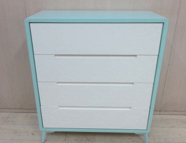 二手斗櫃 蒂芬妮綠87公分四抽置物櫃 抽屜櫃 四斗櫃 收納櫃