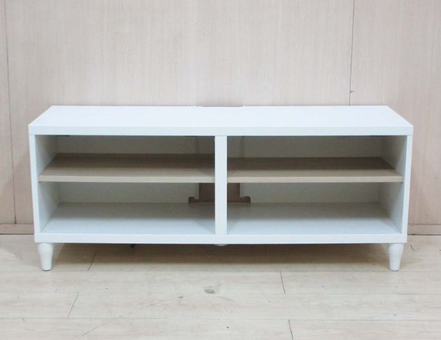 二手電視櫃 白色120公分開放式TV櫃 客廳矮長櫃 置物櫃  2